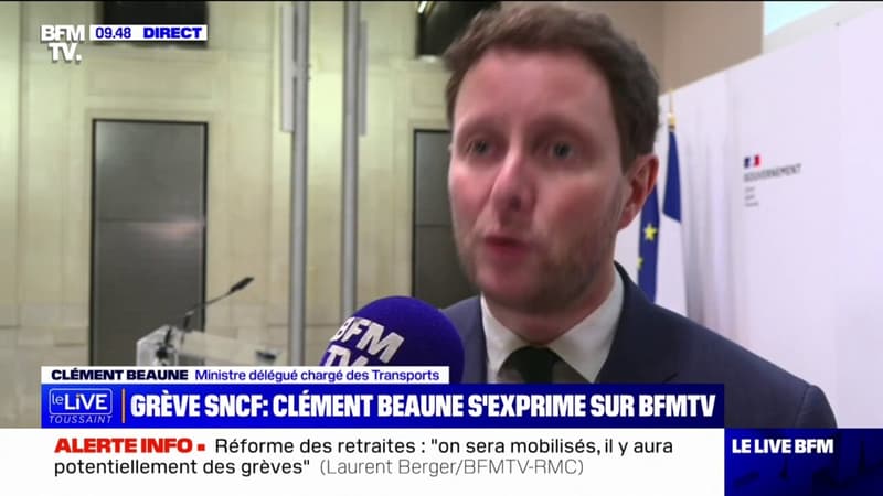 Clément Beaune à propos de la grève à la SNCF: 