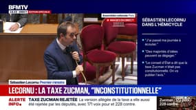 Sébastien Lecornu affirme que la taxe Zucman est "inconstitutionnelle" selon un avis du Conseil d'État