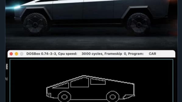 Un internaute de Bluesky a repéré le Cybertruck dans le jeu Car Builder de 1982