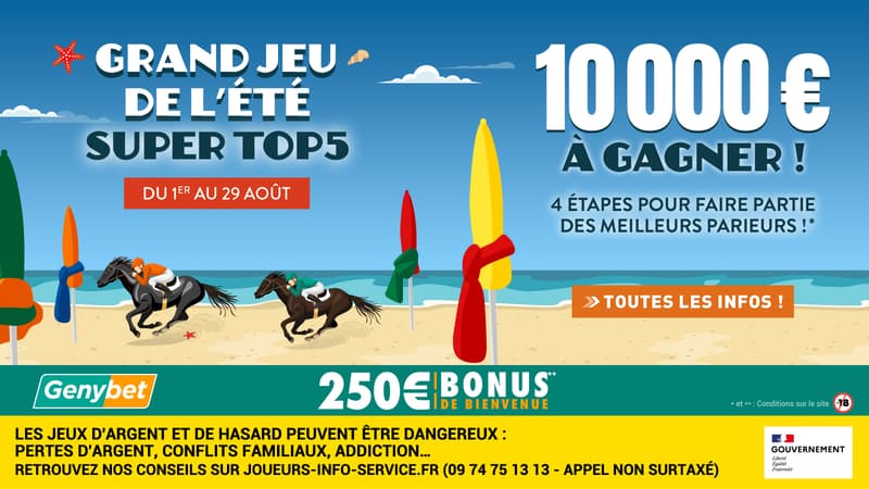 Avec le Super Top 5 de Genybet, le mois d’août s’annonce intense !