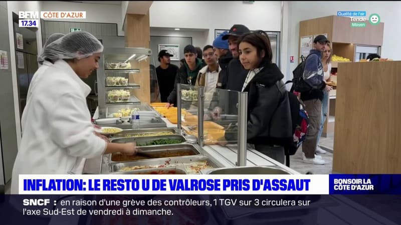 Nice: les restaurants universitaires de plus en plus fréquentés en raison de l'inflation
