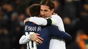 Neymar et Sergio Ramos en novembre 2019