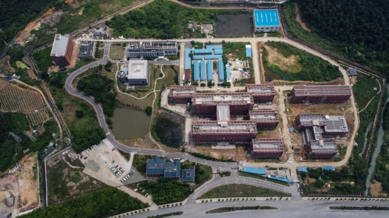 Vue aérienne du laboratoire P4 de l'Institut de virologie de Wuhan (Chine) en mai 2020 (photo d'illustration)