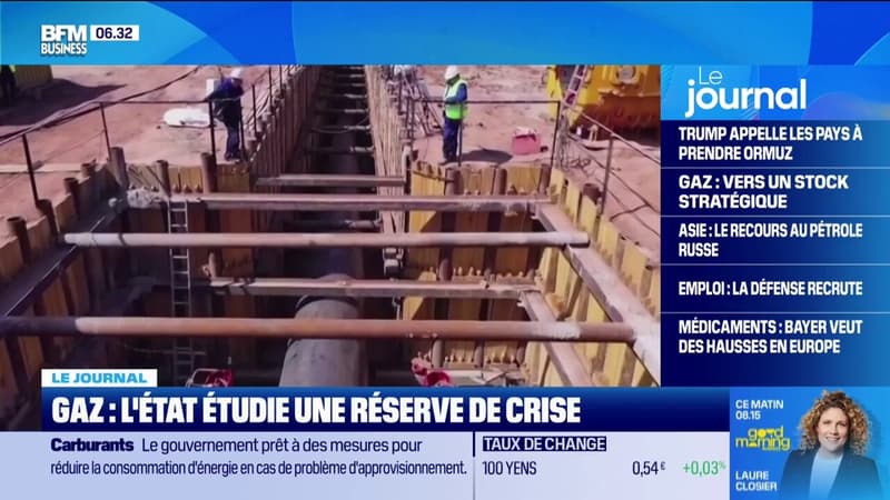 L'État étudie une réserve de crise pour le gaz