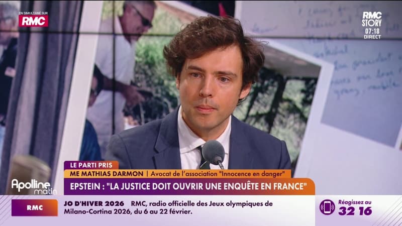 Epstein : "La justice doit ouvrir une enquête en France"