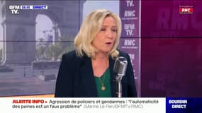 Marine Le Pen invite les électeurs franciliens à "sanctionner les propos d'Audrey Pulvar" sur la manifestation de policiers devant l'Assemblée Nationale