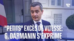 Fin du retrait de points pour les "petits" excès de vitesse: la prise de parole de Gérald Darmanin en intégralité 