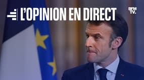 Emmanuel Macron à l'Élysée le 27 février 2023.