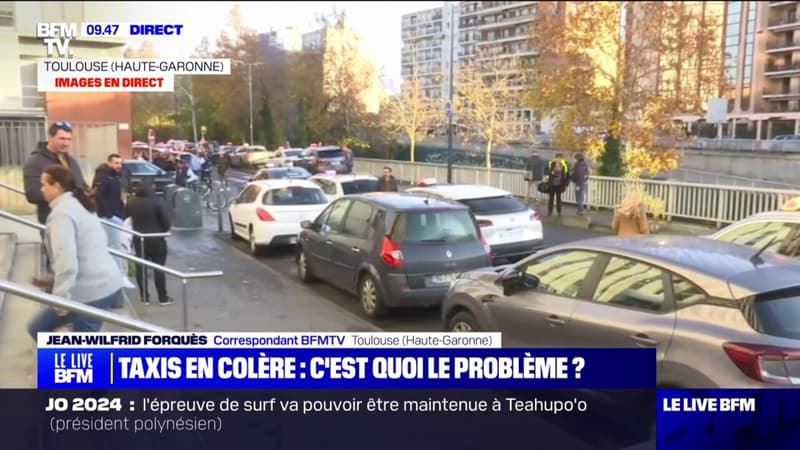 Toulouse: 350 taxis mobilisés pour une opération escargot contre l'article 30 du projet de loi de sécurité sociale