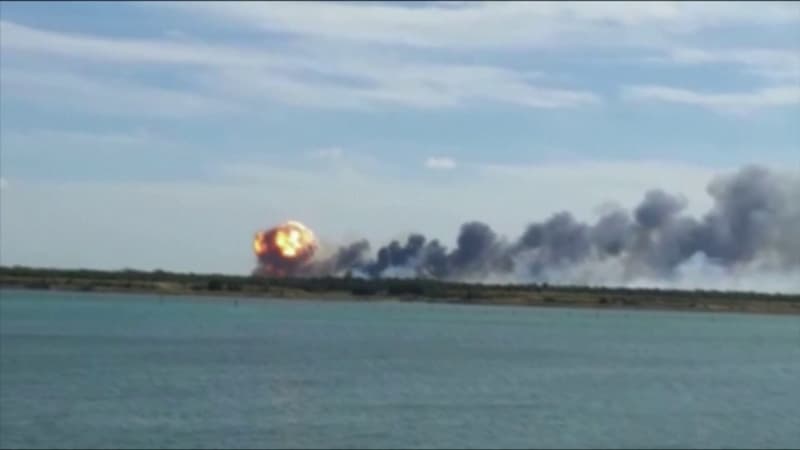 Crimée: un incendie provoque l'explosion de munitions dans une base russe