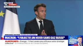Emmanuel Macron: "Notre objectif est de passer l'hiver sans gaz russe"
