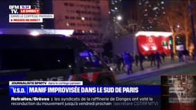 "Paris, debout, soulève-toi !" scandent les manifestants contre la réforme des retraites à Paris