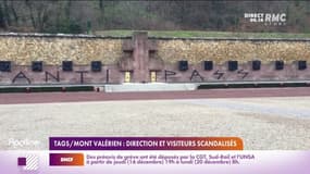 Tag sur le Mont Valérien : direction et visiteurs scandalisés