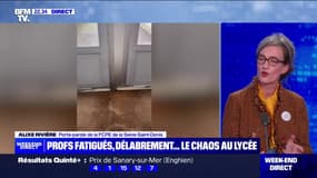 Alixe Rivière (porte-parole de la FCPE de la Seine-Saint-Denis), sur les établissements scolaires insalubres: "Les locaux c'est une chose, l'autre difficulté, c'est qu'il n'y a pas de professeur"