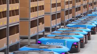 La société chinoise Alibaba a installé 60 robots dans un de ses entrepôts.