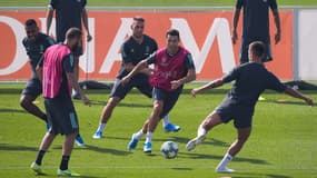 Les joueurs de la Juve à l'entraînement 