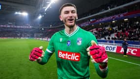 Ewen Jaouen lors du huitième de finale de la Coupe de France entre Lille et Dunkerque, le 4 février 2025.