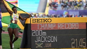 Shericka Jackson a signé le meilleur temps de l'histoire sur 200m (21''45)
