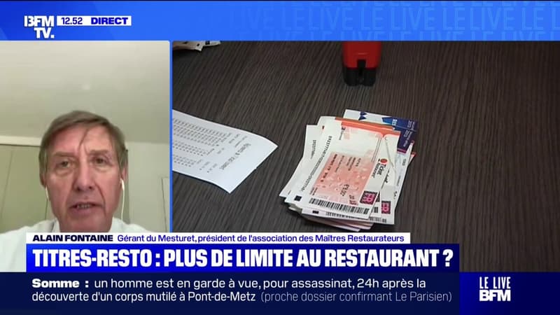 Il y a des changements des habitudes alimentaires qui font qu'on a besoin d'être aidés par solutions simples: le président de l'association des Maîtres Restaurateurs souhaite une réforme des titres-restaurant