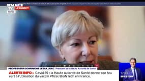 Pr Dominique Le Guludec, présidente de la Haute Autorité de Santé: "Ce vaccin, évidemment, représente une excellente nouvelle"