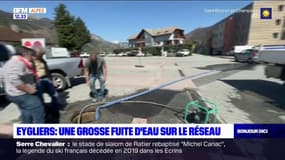 Hautes-Alpes: une grosse fuite d'eau sur le réseau à Eygliers