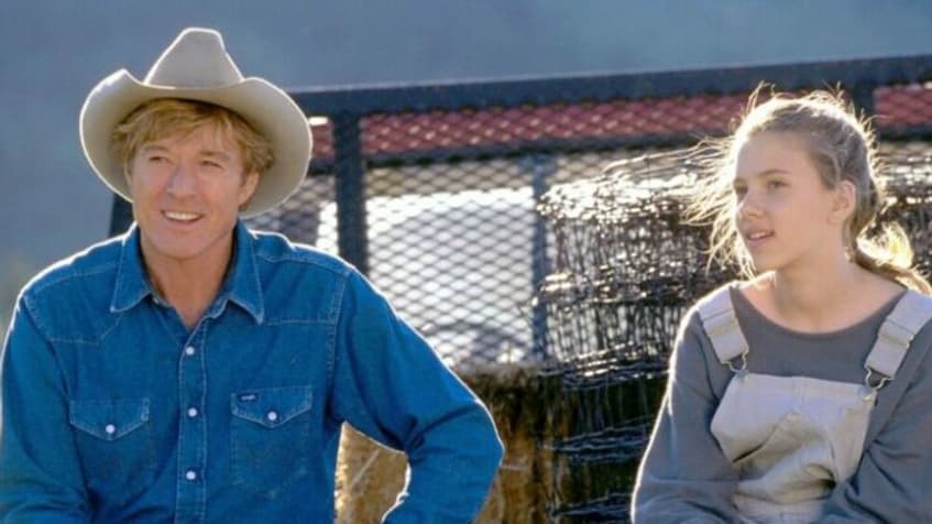 Robert Redford et Scarlett Johansson dans "L'homme qui murmurait à l'oreille des chevaux".