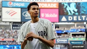 Victor Wembanyama au Yankee Stadium, le 20 juin 2023