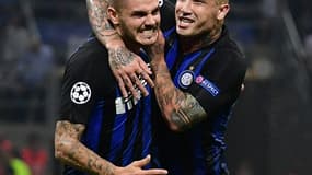 Mauro Icardi (gauche) a donné la victoire à l'Inter. 