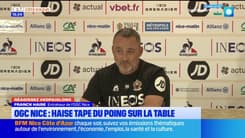 Strasbourg-Nice: Franck Haise tape du poing sur la table face à la mauvaise série niçoise