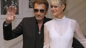 Johnny et Laeticia Hallyday en juillet 2016 à Paris.