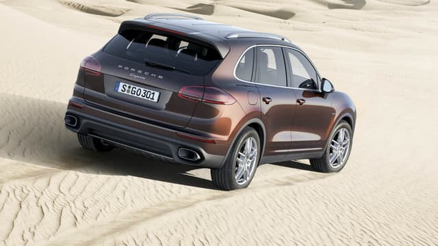 Le Cayenne dans sa version V6 3 litres diesel d'une puissance de 260 chevaux, sur une photo officielle Porsche.