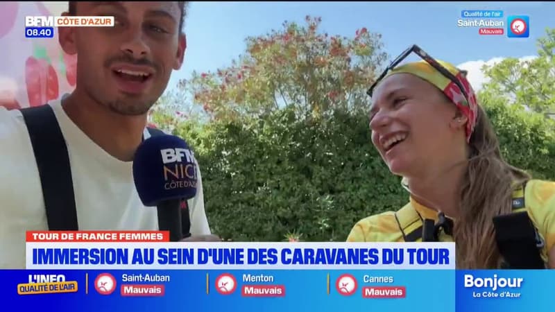 Immersion au sein d'une des caravanes du Tour