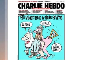 Prochaine une de Charlie Hebdo à paraître mecredi