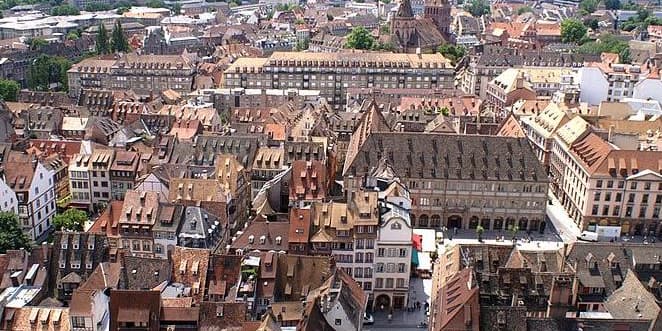 Strasbourg, vue de la Cathédrale.
