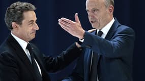 Alain Juppé et Nicolas Sarkozy le 30 mai dernier lors du congrès entérinant le changement de nom de l'UMP.