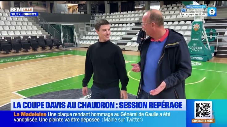 La FFT en repérage au Portel pour la Coupe Davis.