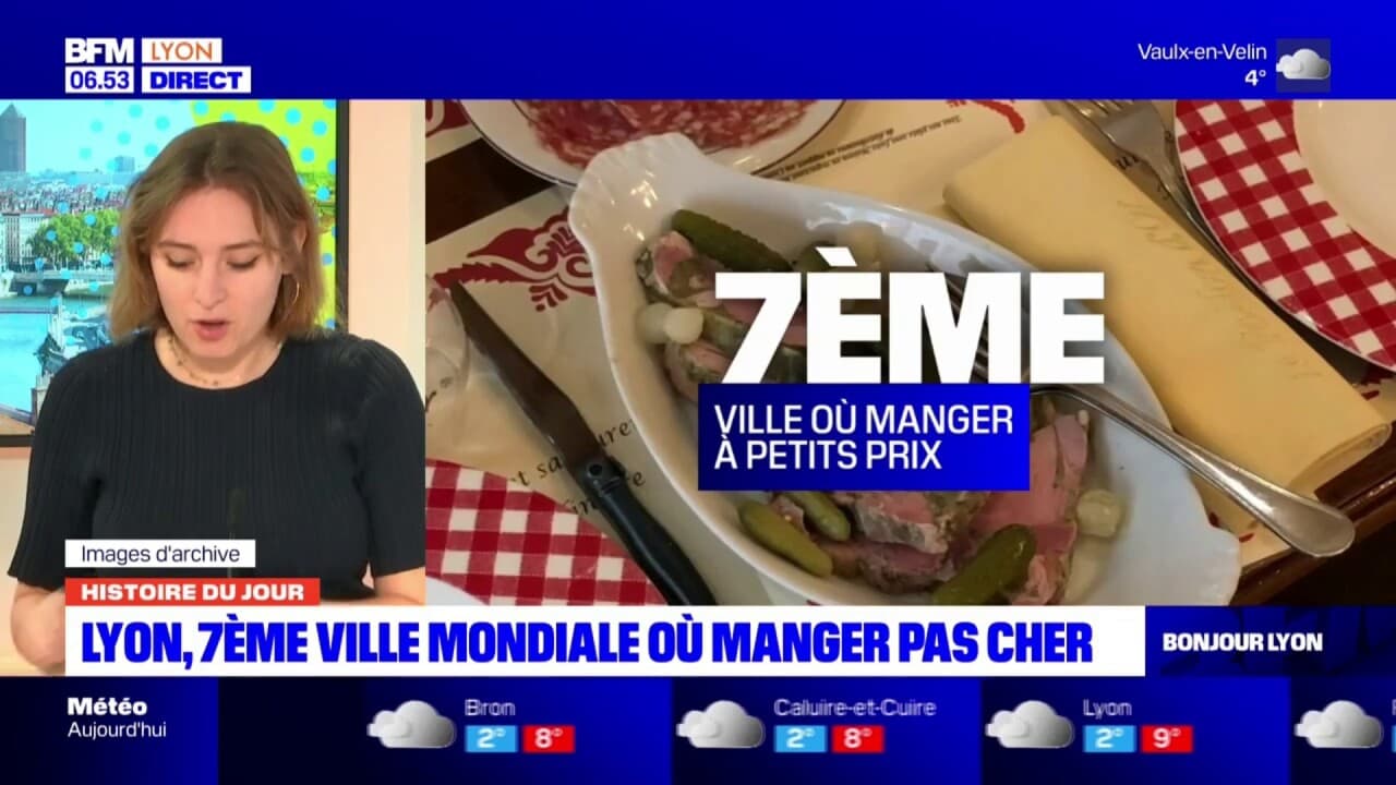 Histoire du jour Lyon, 7e ville mondiale où manger pas cher