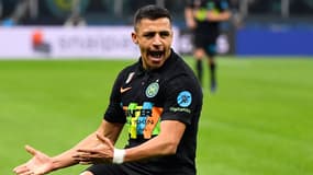 Alexis Sanchez avec l'Inter Milan, le 8 février 2022