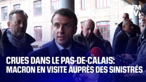  Crues dans le Pas-de-Calais: Emmanuel Macron en visite auprès des sinistrés 