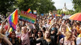 La marche des fiertés à Bialystok, en Pologne.