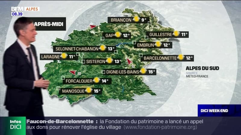 Météo Alpes du Sud: ciel couvert avec des éclaircies dans l'après-midi