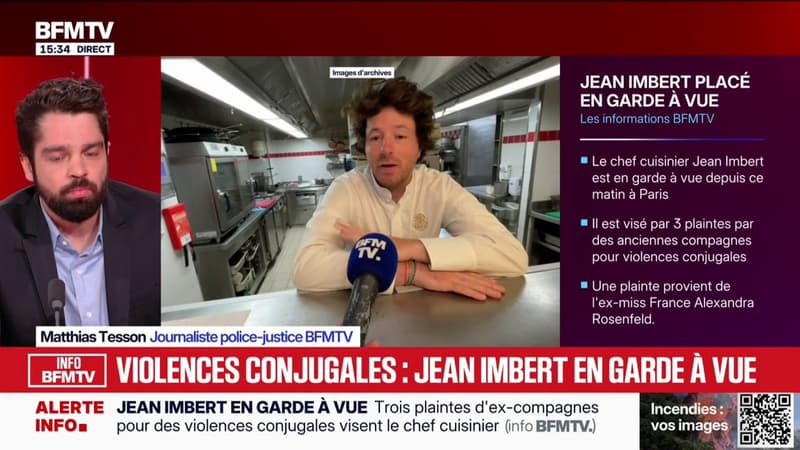 INFO BFMTV : Accusé de violences conjugales, le chef Jean Imbert placé en garde à vue à Paris