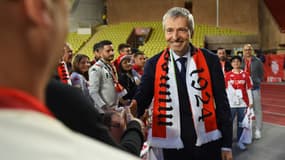 Dmitry Rybolovlev, propriétaire de l'AS Monaco, lors des célébrations en mai 2022