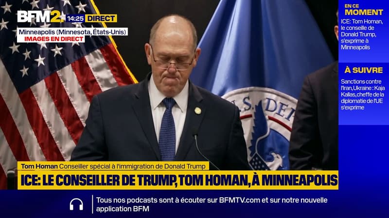 ICE: "Je ne veux pas entendre dire que tout ce qui a été fait ici a été parfait", assure l'émissaire de Donald Trump à Minneapolis