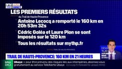Trail de Haute-Provence: Antoine Lecoq remporte le 160 km en moins de 21 heures