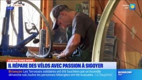 Rencontre avec un passionné de cyclisme qui répare des vélos à Sigoyer