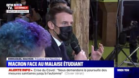 Emmanuel Macron face aux étudiants: "On aura un 2e semestre avec le virus et beaucoup de contraintes"