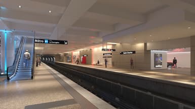 La station de métro Saint-Charles de Marseille. Image d'illustration