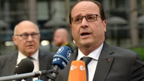 François Hollande, lundi, à Bruxelles.