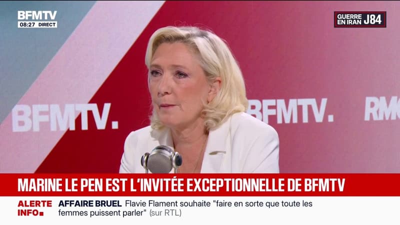 "Les Français renoncent à se déplacer" à cause des prix des carburants, estime Marine Le Pen